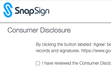 E-Sign Consumer Disclosure